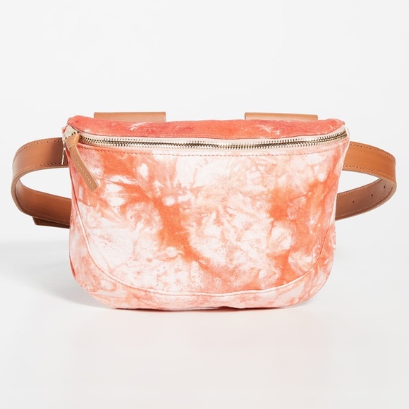 Clare V. Fanny Pack Tie-dye Blood Orange Cloud